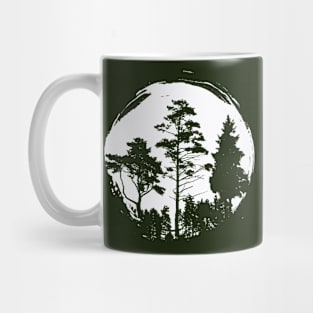 paint stroke Minimalist Trees Mug